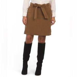 BAGATELLE COLLECTION Corduroy Tie Waist skirt
